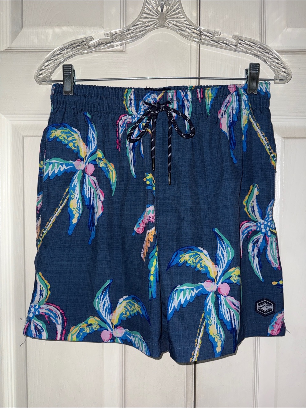 Spicy Tuna Tropical Print Swim Trunks